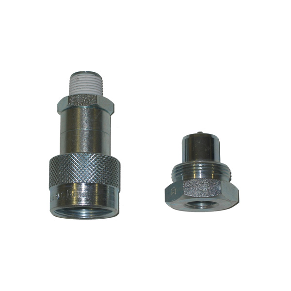 High Flow High Pressure Hydraulic Coupler Set Screw Style 3/8